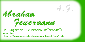 abraham feuermann business card